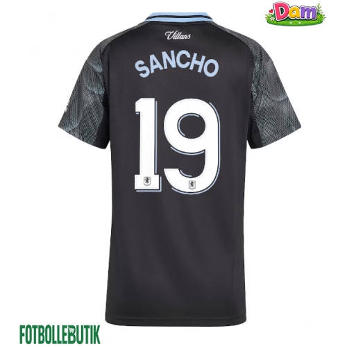 Aston Villa Jadon Sancho #19 Bortatröja Kvinnor 2025-26 Kortärmad